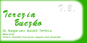 terezia buczko business card