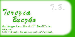 terezia buczko business card